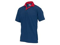 Polo navy rode kraag